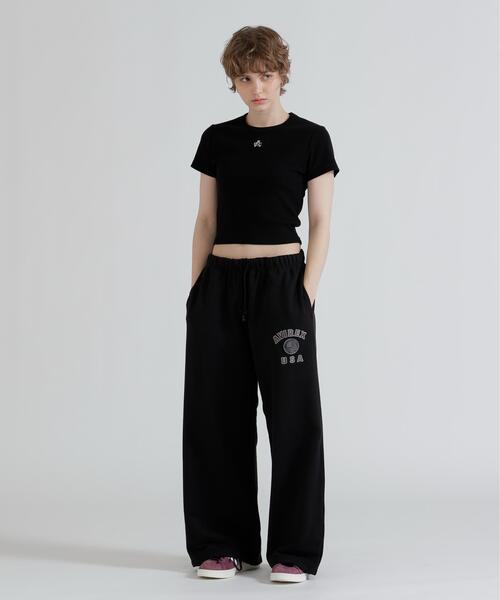 AVIREX(アヴィレックス)の「《直営店限定》S/S AC RIB T-SHIRT(Tシャツ/カットソー・レディース・ブラック/ホワイト系2/グレー・S/M)」の6枚目の写真