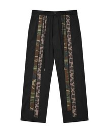AJOBYAJO（アジョバイアジョ）の「Pattern Mixed Stripe Trousers [Black]（スラックス）」