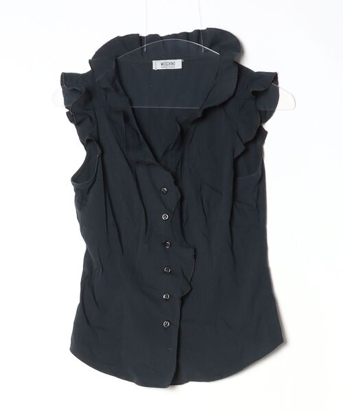MOSCHINO CHEAPANDCHIC ノースリーブ ブラウス GR3956□イタリア製