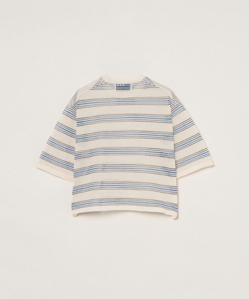 three dots(スリードッツ)の「アロア シアー Tシャツ(Tシャツ/カットソー・レディース・ベージュ系その他/パープル系その他/ベージュ系その他2/パープル/ネイビー/ブルー系その他・SMALL)」の11枚目の写真