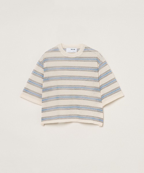 three dots(スリードッツ)の「アロア シアー Tシャツ(Tシャツ/カットソー・レディース・ベージュ系その他/パープル系その他/ベージュ系その他2/パープル/ネイビー/ブルー系その他・SMALL)」の19枚目の写真