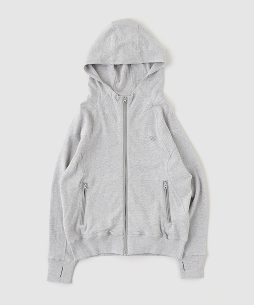 PULP/417EDIFICE(パルプフォーワンセブンエディフィス)の「SAN SAN GEAR / サンサンギア SLING HOODIE ZIP-UP(パーカー・メンズ・チャコールグレー/グレー・2/1)」の1枚目の写真