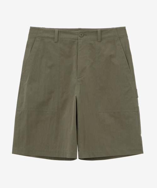 MINDBRIDGE(マインドブリッジ)の「ワイドフィットワークハーフパンツ(その他パンツ・メンズ・ダークカーキ・36/34/32/30)」の2枚目の写真
