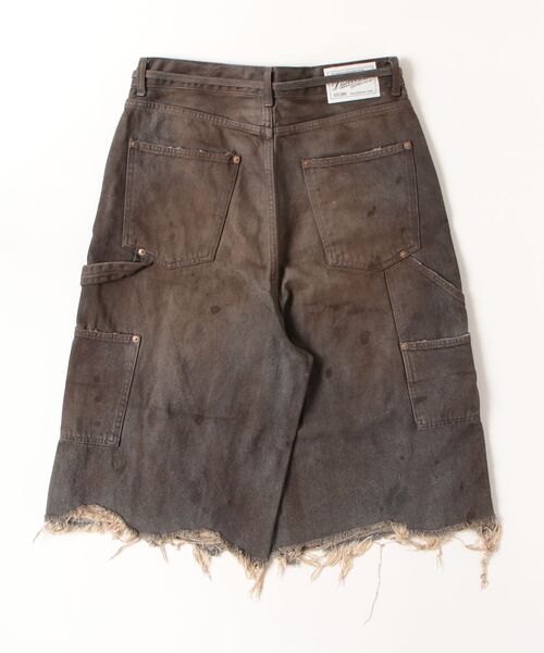 DISCOVERED(ディスカバード)の「DOUBLE KNEE DENIM SHORTS(デニムパンツ・メンズ・ブラック/インディゴブルー・LARGE/SMALL)」の3枚目の写真