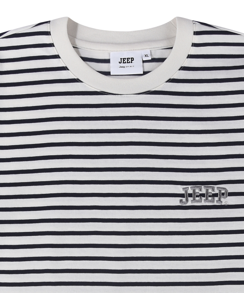JEEP(ジープ)の「JEEP ストライプ半袖Tシャツ (JR5TSU122NA)(Tシャツ/カットソー・レディース・その他・SMALL/MEDIUM/LARGE/X-LARGE/2XL)」の4枚目の写真