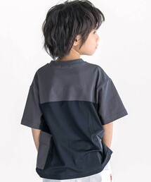 WASK（ワスク）の「【接触冷感】メッシュ切替 ビッグシルエットTシャツ（Tシャツ/カットソー）」