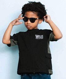WASK（ワスク）の「【接触冷感】メッシュ切替 ビッグシルエットTシャツ（Tシャツ/カットソー）」
