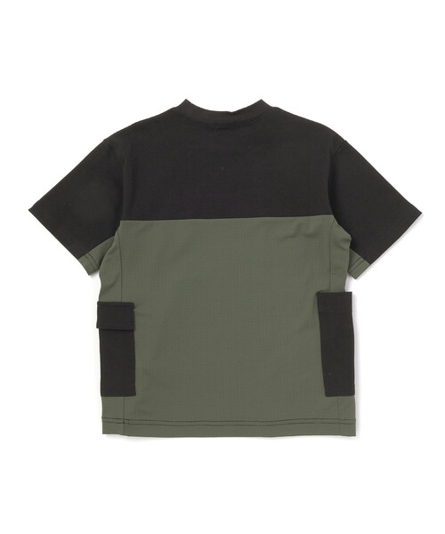 WASK(ワスク)の「【接触冷感】メッシュ切替 ビッグシルエットTシャツ(Tシャツ/カットソー・キッズ・グレー/ブラック・150cm/140cm/160cm)」の13枚目の写真