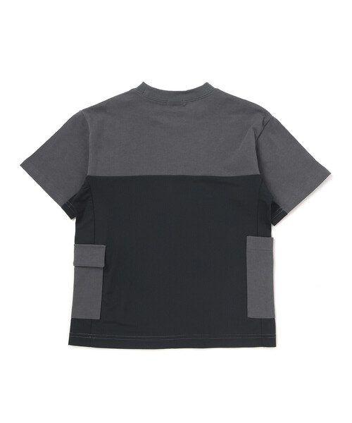 WASK(ワスク)の「【接触冷感】メッシュ切替 ビッグシルエットTシャツ(Tシャツ/カットソー・キッズ・グレー/ブラック・150cm/140cm/160cm)」の15枚目の写真