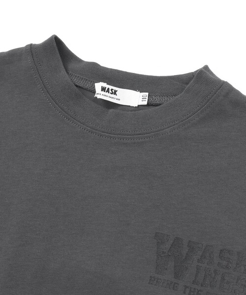 WASK(ワスク)の「【接触冷感】メッシュ切替 ビッグシルエットTシャツ(Tシャツ/カットソー・キッズ・グレー/ブラック・150cm/140cm/160cm)」の16枚目の写真