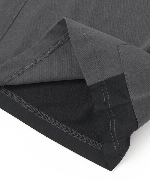 WASK(ワスク)の「【接触冷感】メッシュ切替 ビッグシルエットTシャツ(Tシャツ/カットソー・キッズ・グレー/ブラック・150cm/140cm/160cm)」の4枚目の写真