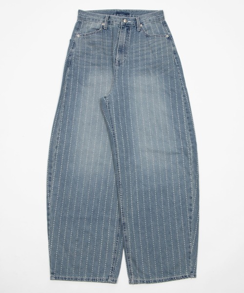 Figments(フィグメンツ)の「スターストライプワークデニム(デニムパンツ・レディース・インディゴブルー・SMALL/MEDIUM/LARGE)」の6枚目の写真