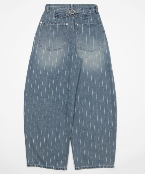 Figments(フィグメンツ)の「スターストライプワークデニム(デニムパンツ・レディース・インディゴブルー・SMALL/MEDIUM/LARGE)」の7枚目の写真