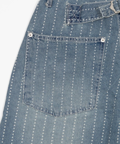 Figments(フィグメンツ)の「スターストライプワークデニム(デニムパンツ・レディース・インディゴブルー・SMALL/MEDIUM/LARGE)」の12枚目の写真