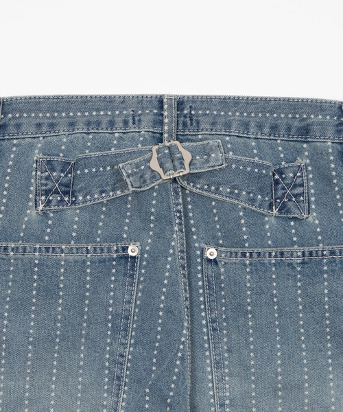 Figments(フィグメンツ)の「スターストライプワークデニム(デニムパンツ・レディース・インディゴブルー・SMALL/MEDIUM/LARGE)」の13枚目の写真