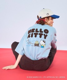 Ocean Pacific（オーシャンパシフィック）の「【Ocean Pacific×ハローキティ】レディースハローキティ×OP ビッグTシャツ　バックプリント（Tシャツ/カットソー）」