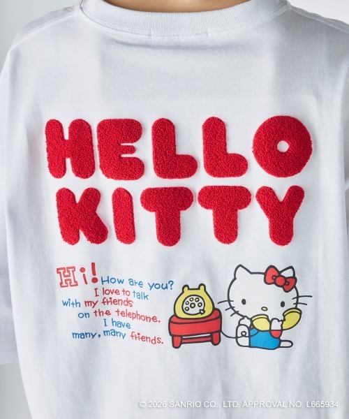 ハローキティコラボ（ハローキティコラボ）の「【Ocean Pacific×ハローキティ】レディースハローキティ×OP ビッグTシャツ　バックプリント（Tシャツ/カットソー・レディース・ホワイト/ブルー/チャコールグレー・LARGE/X-LARGE/MEDIUM）」の16枚目の写真