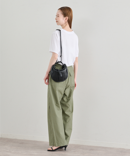 LOW CLASSIC（ロウ　クラシック）の「LOW CLASSIC Lc / ロウ クラシック エルシー Lc BASIC T-SHIRT（Tシャツ/カットソー・レディース・ホワイト/ブラック・SMALL）」の4枚目の写真