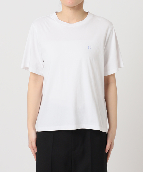 LOW CLASSIC（ロウ　クラシック）の「LOW CLASSIC Lc / ロウ クラシック エルシー Lc BASIC T-SHIRT（Tシャツ/カットソー・レディース・ホワイト/ブラック・SMALL）」の6枚目の写真