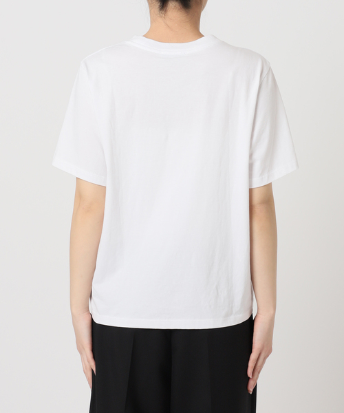 LOW CLASSIC（ロウ　クラシック）の「LOW CLASSIC Lc / ロウ クラシック エルシー Lc BASIC T-SHIRT（Tシャツ/カットソー・レディース・ホワイト/ブラック・SMALL）」の8枚目の写真