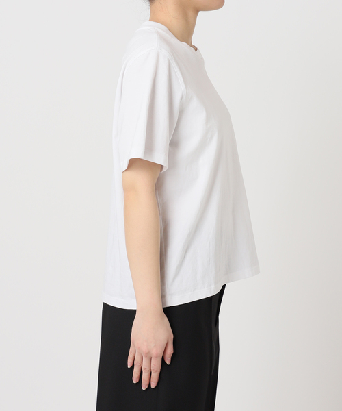 LOW CLASSIC（ロウ　クラシック）の「LOW CLASSIC Lc / ロウ クラシック エルシー Lc BASIC T-SHIRT（Tシャツ/カットソー・レディース・ホワイト/ブラック・SMALL）」の9枚目の写真
