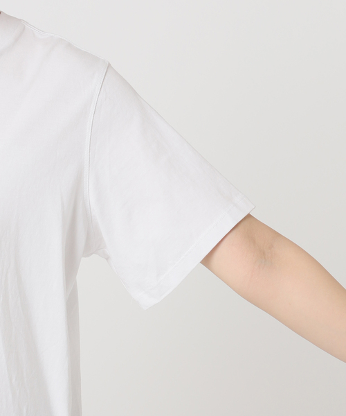 LOW CLASSIC（ロウ　クラシック）の「LOW CLASSIC Lc / ロウ クラシック エルシー Lc BASIC T-SHIRT（Tシャツ/カットソー・レディース・ホワイト/ブラック・SMALL）」の10枚目の写真