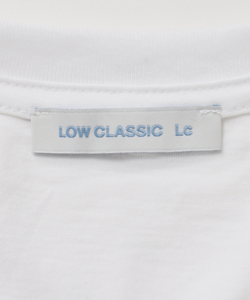 LOW CLASSIC（ロウ　クラシック）の「LOW CLASSIC Lc / ロウ クラシック エルシー Lc BASIC T-SHIRT（Tシャツ/カットソー・レディース・ホワイト/ブラック・SMALL）」の13枚目の写真
