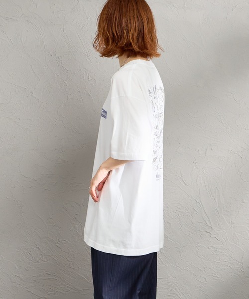 WILD THINGS（ワイルドシングス）の「[WILD THINGS/ワイルドシングス] 80S CLIMBER バックプリント ショートスリーブTシャツ（Tシャツ/カットソー・レディース・ブラック/ホワイト/ネイビー・M/L/XL）」の14枚目の写真