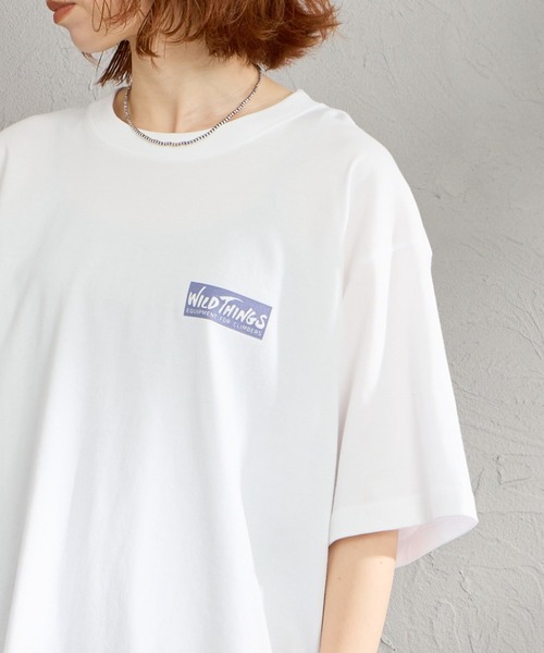 WILD THINGS（ワイルドシングス）の「[WILD THINGS/ワイルドシングス] 80S CLIMBER バックプリント ショートスリーブTシャツ（Tシャツ/カットソー・レディース・ブラック/ホワイト/ネイビー・M/L/XL）」の19枚目の写真