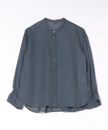バンドカラーシアーシャツ