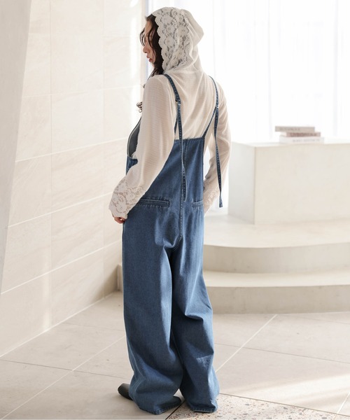 AMELY(エミリー)の「レースニットフーディートップス(その他トップス・レディース・オフホワイト・L/M)」の7枚目の写真