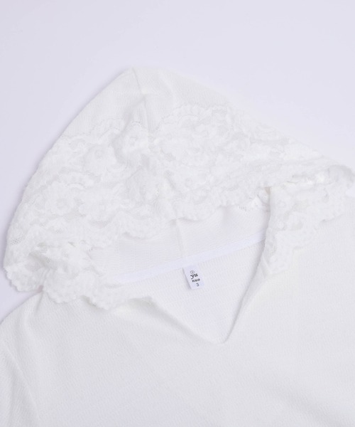 AMELY(エミリー)の「レースニットフーディートップス(その他トップス・レディース・オフホワイト・L/M)」の10枚目の写真