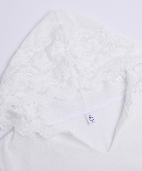 AMELY(エミリー)の「レースニットフーディートップス(その他トップス・レディース・オフホワイト・L/M)」の11枚目の写真