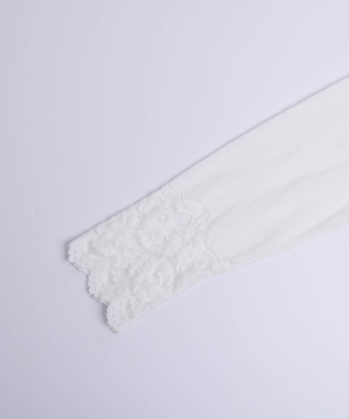 AMELY(エミリー)の「レースニットフーディートップス(その他トップス・レディース・オフホワイト・L/M)」の14枚目の写真