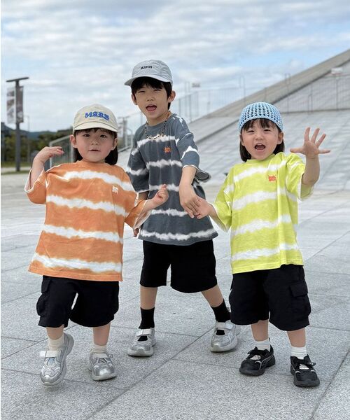 BROWNBREATH KIDS(ブラウンブレスキッズ)の「KIDS DYEING STRIPE TAG TEE - ORANGE(Tシャツ/カットソー・レディース・その他・110/120/130/140/150)」の8枚目の写真