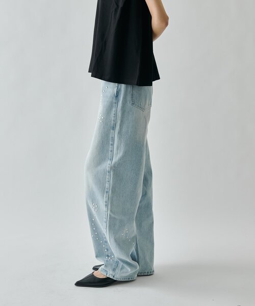 goocy（グーシー）の「スタッズアシメカーブデニム（デニムパンツ・レディース・ブルー系その他/グレー・SMALL/MEDIUM）」の18枚目の写真