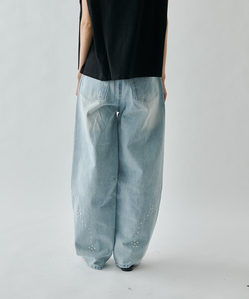 goocy（グーシー）の「スタッズアシメカーブデニム（デニムパンツ・レディース・ブルー系その他/グレー・SMALL/MEDIUM）」の21枚目の写真
