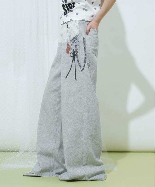 sedacle girl(セダクルガール)の「デジタルプリントパンツ(その他パンツ・レディース・グレー・SMALL/MEDIUM)」の3枚目の写真