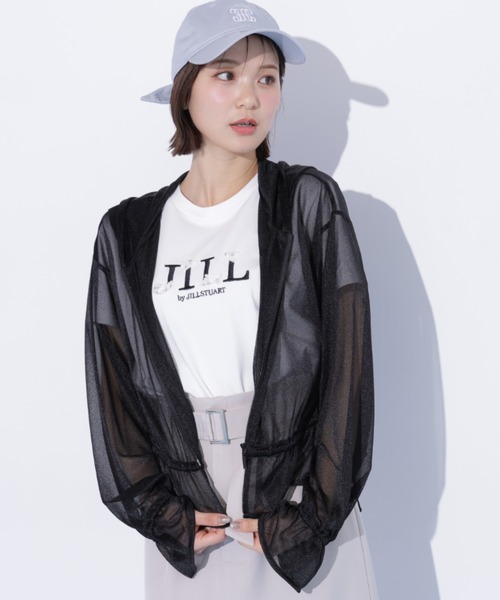 JILL by JILL STUART(ジルバイジルスチュアート)の「シアーパーカー(パーカー・レディース・ブラック/ホワイト/グレー・FREE)」の16枚目の写真