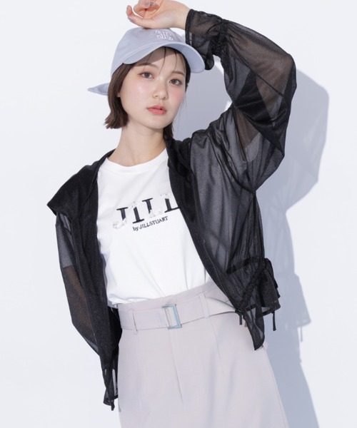 JILL by JILL STUART(ジルバイジルスチュアート)の「シアーパーカー(パーカー・レディース・ブラック/ホワイト/グレー・FREE)」の18枚目の写真