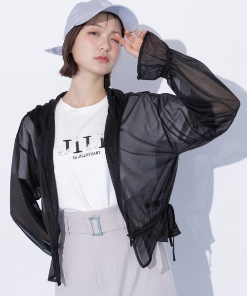 JILL by JILL STUART(ジルバイジルスチュアート)の「シアーパーカー(パーカー・レディース・ブラック/ホワイト/グレー・FREE)」の15枚目の写真