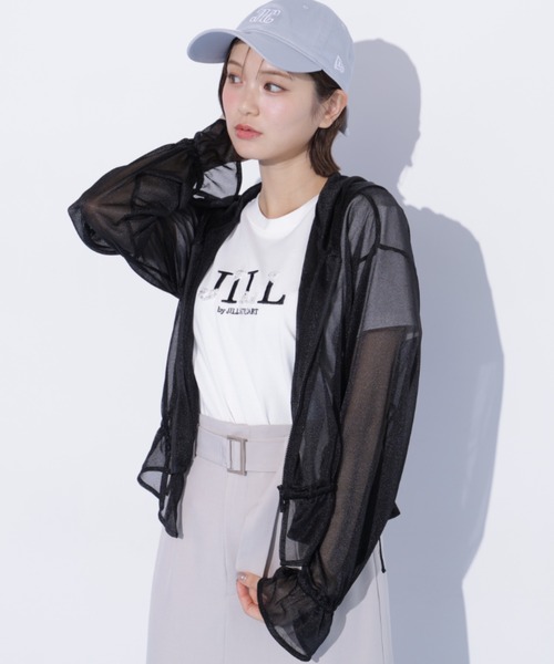JILL by JILL STUART(ジルバイジルスチュアート)の「シアーパーカー(パーカー・レディース・ブラック/ホワイト/グレー・FREE)」の17枚目の写真