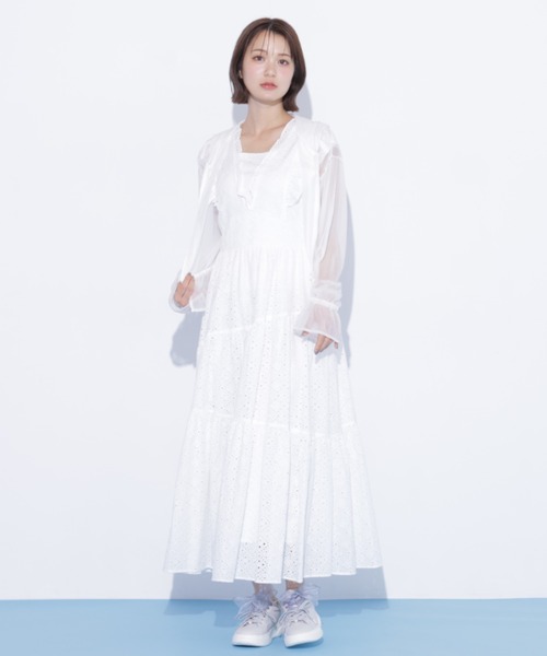 JILL by JILL STUART(ジルバイジルスチュアート)の「シアーパーカー(パーカー・レディース・ブラック/ホワイト/グレー・FREE)」の11枚目の写真