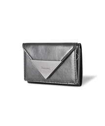 FENNEC（フェネック）の「CRINKLE TRIANGLE TRIPLE WALLET - METAL GREY（札入れ/マネークリップ）」