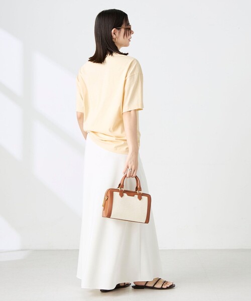 NOLLEY’S Sophi（ノーリーズソフィ）の「ウォッシャブル72/2超長綿オーバーサイズT（Tシャツ/カットソー・レディース・ホワイト/イエロー/チャコールグレー・FREE）」の20枚目の写真