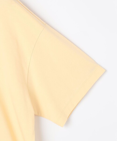 NOLLEY’S Sophi（ノーリーズソフィ）の「ウォッシャブル72/2超長綿オーバーサイズT（Tシャツ/カットソー・レディース・ホワイト/イエロー/チャコールグレー・FREE）」の6枚目の写真