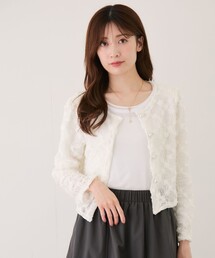 花柄カーディガン