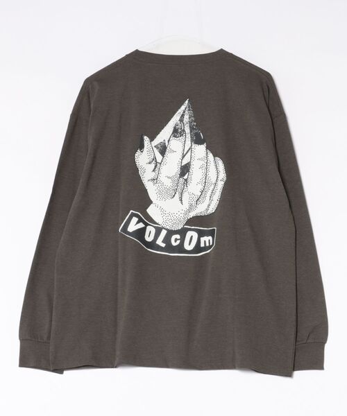 VOLCOM(ボルコム)の「VOLCOM メンズ GRAB THE STONE LS SURF TEE 長袖サーフTシャツ 【2026年春夏モデル】(Tシャツ/カットソー・メンズ・ブラック/オリーブ/ホワイト・SMALL/MEDIUM/X-LARGE/LARGE)」の4枚目の写真