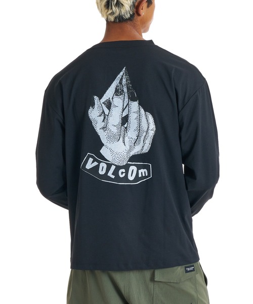 VOLCOM(ボルコム)の「VOLCOM メンズ GRAB THE STONE LS SURF TEE 長袖サーフTシャツ 【2026年春夏モデル】(Tシャツ/カットソー・メンズ・ブラック/オリーブ/ホワイト・SMALL/MEDIUM/X-LARGE/LARGE)」の1枚目の写真