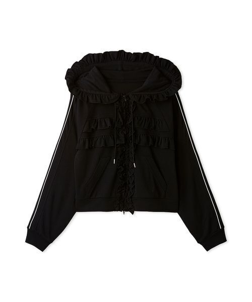 FURFUR(ファーファー)の「【LUMISHADE】UVカットフリルパーカー〈接触冷感〉(パーカー・レディース・ホワイト/ライトブルー/ブラック・F)」の22枚目の写真